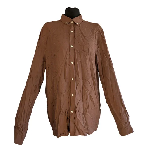 Brązowa Koszula Męska LC WAIKIKI Slim Fit Wiskoza L - zdjęcie 2