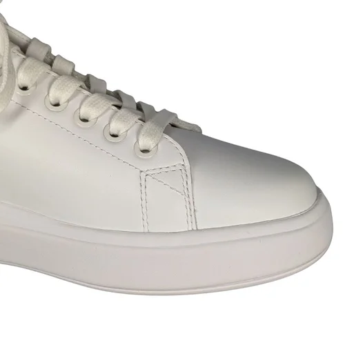 Białe sneakersy damskie CALVIN KLEIN Elevated Cupsole z szarym detalem Rozmiar 39 - zdjęcie 12