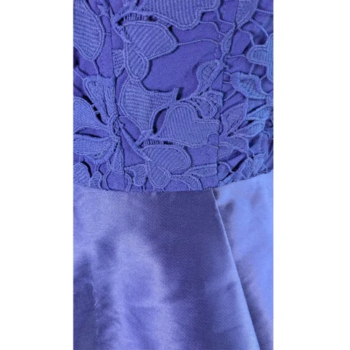 Coast – Kobaltowa Sukienka Midi z Koronkowym Gorsetem 36 - zdjęcie 5