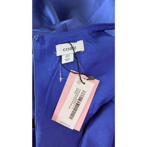 Coast – Kobaltowa Sukienka Midi z Koronkowym Gorsetem 36 - zdjęcie 7