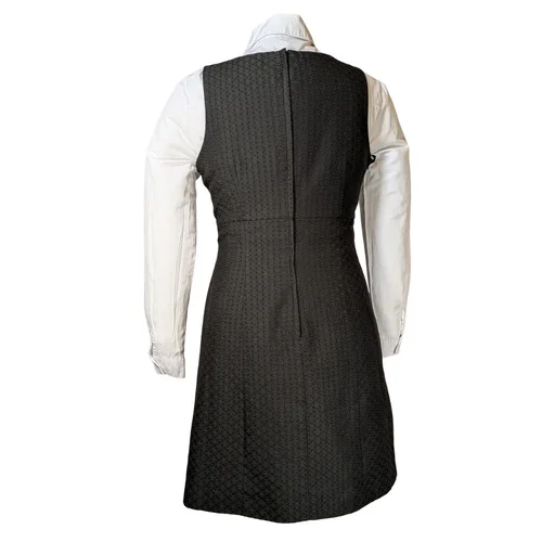 Czarna Sukienka Midi Next Drapowana 40 - zdjęcie 5