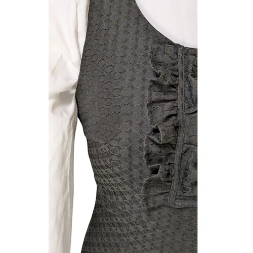 Czarna Sukienka Midi Next Drapowana 40 - zdjęcie 6