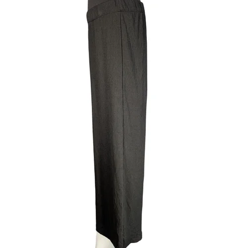 Czarne Spodnie Szerokie Bigdart 38 (M) Palazzo Gumka - zdjęcie 2