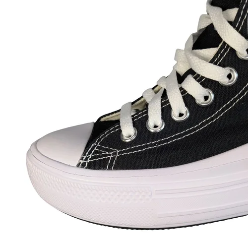 Czarne Trampki na Platformie CONVERSE Wysokie 36 DEF - zdjęcie 3
