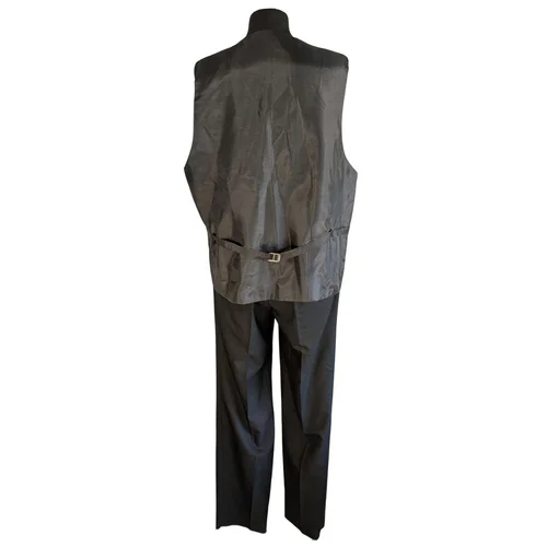Czarny Garnitur 3-Częściowy ADRIAN GUCCI Slim Fit 56 - zdjęcie 11