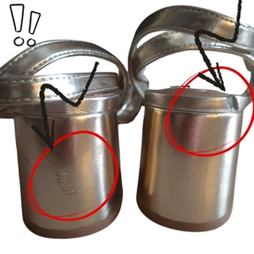 ASOS Design – Złote Sandały na Słupku 40 (Gatunek II – Okazja) - zdjęcie 4