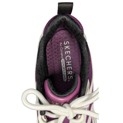 Damskie sneakersy SKECHERS Street Tres-Air Uno White/Purple Rozmiar 36 - zdjęcie 12