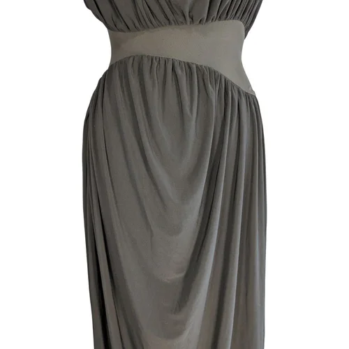 Czarna sukienka maxi ASOS DESIGN z drapowaniem Rozmiar 36 - zdjęcie 8