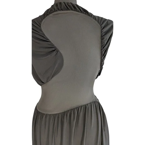 Czarna sukienka maxi ASOS DESIGN z drapowaniem Rozmiar 36 - zdjęcie 10