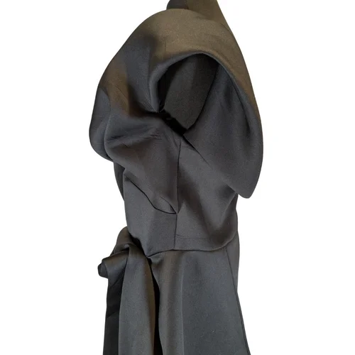 Czarna Sukienka Asymetryczna Mini Z Trenem ASOS DESIGN Rozmiar 46 - zdjęcie 9