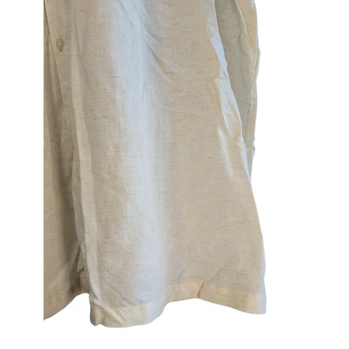 Jasnobeżowa Koszula Męska BOOHOOMAN Oversize Plisowana 3XL - zdjęcie 5