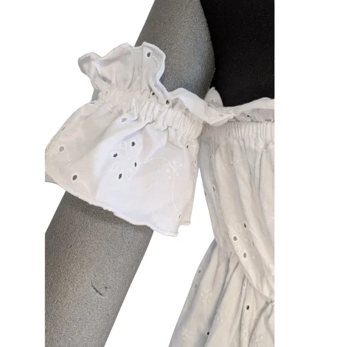 Biała Sukienka Hiszpanka ASOS DESIGN Haftowana 38 - zdjęcie 7