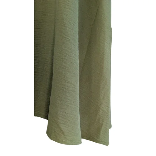 Khaki Sukienka Mini A-Line NEW LAVIVA Z Kieszonką Rozmiar 36 - zdjęcie 6