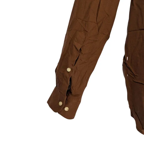 Brązowa Koszula Męska LC WAIKIKI Slim Fit Wiskoza L - zdjęcie 7