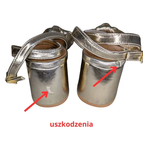 Złote Sandały na Słupku ASOS DESIGN 40 DEF - zdjęcie 2
