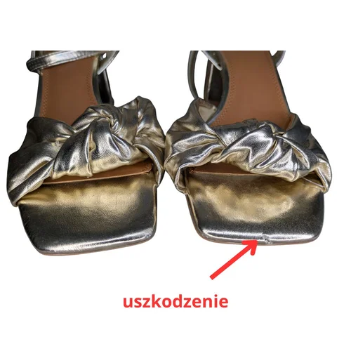 Złote Sandały na Słupku ASOS DESIGN 40 DEF - zdjęcie 2