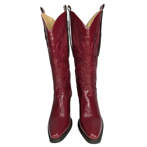 Dia Studios – Wiśniowe Haftowane Kowbojki Western – 37 - zdjęcie 3