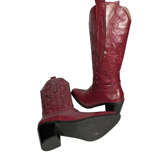 Dia Studios – Wiśniowe Haftowane Kowbojki Western – 37 - zdjęcie 5