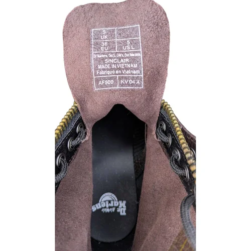 Dr. Martens Sinclair – Brązowe Skórzane Botki na Platformie Quad – 36 - zdjęcie 7