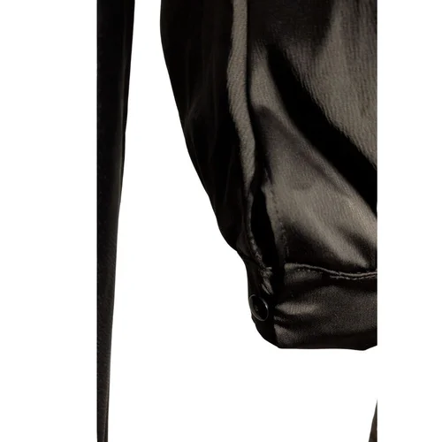 FSM Fashion Sukienka Maxi Satin Elegance Czarna Rozmiar 44 - zdjęcie 7