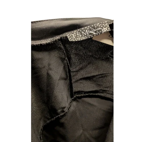 FSM Fashion Sukienka Maxi Satin Elegance Czarna Rozmiar 44 - zdjęcie 8