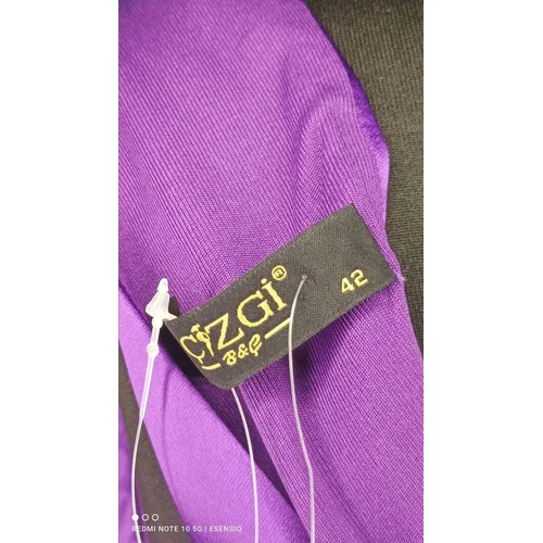 SAYGI – Satynowa Suknia Maxi Amethyst Mermaid Knot R. 42 (XL) - zdjęcie 8