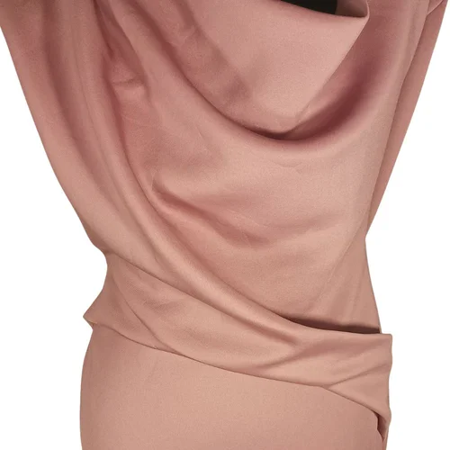 ASOS Design – Różowa Sukienka Midi Drapowany Dekolt R. 40 - zdjęcie 6