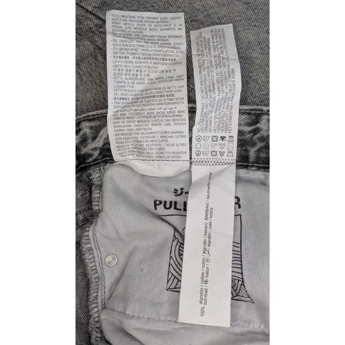 Szare Jeansy Męskie Pull&Bear Standard Fit 42 - zdjęcie 4