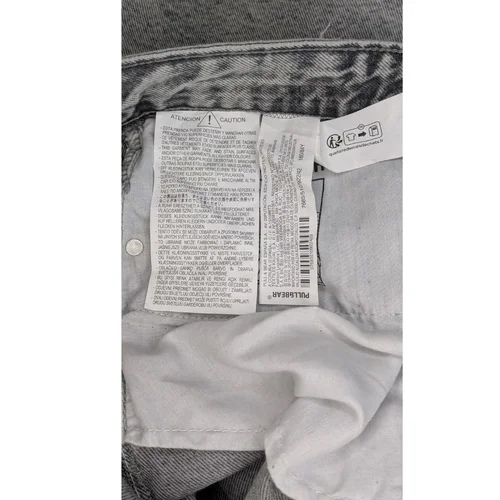 Szare Jeansy Męskie Pull&Bear Standard Fit 42 - zdjęcie 5