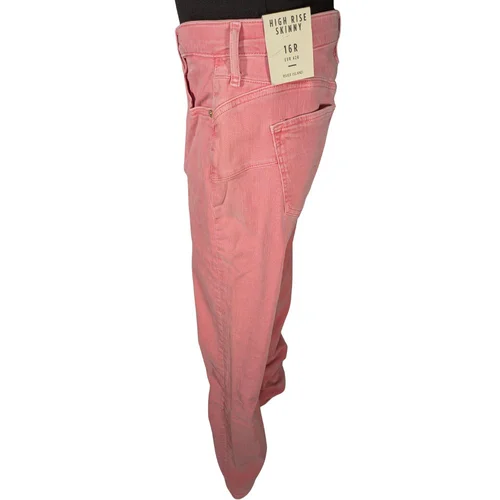 Różowe Jeansy High Rise Skinny Sculpt River Island 42 - zdjęcie 4