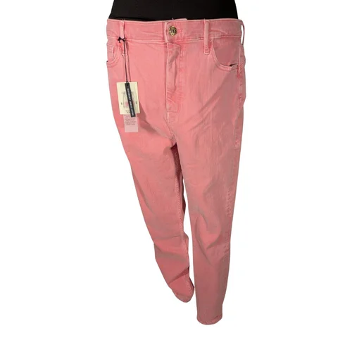 Różowe Jeansy High Rise Skinny Sculpt River Island 42 - zdjęcie 5