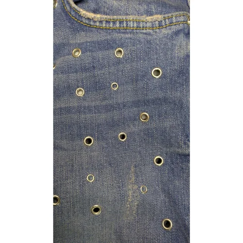 Jeansy Damskie Trendyol Alaçati Z Ozdobnymi Kółkami 26 - zdjęcie 7