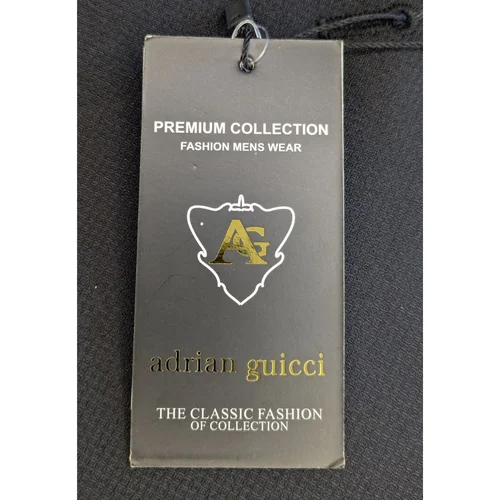 Czarny Garnitur 3-Częściowy ADRIAN GUCCI Slim Fit 56 - zdjęcie 13