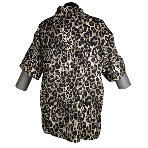 Oversizowa Koszula w Panterkę z Kryształkami New Studio - zdjęcie 9