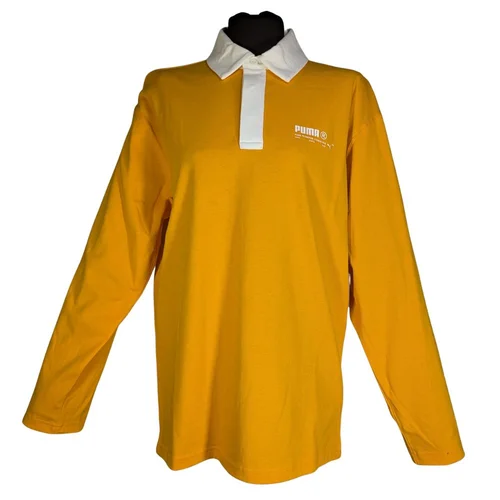 Musztardowa Koszulka Polo Puma Classics Długi Rękaw XS - zdjęcie 7