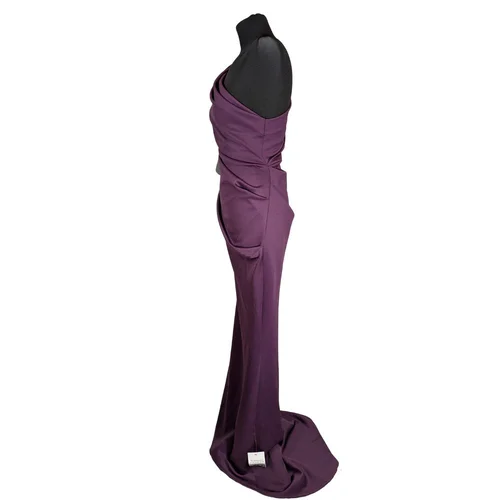 Śliwkowa Suknia Maxi ASOS DESIGN  R. 34 - zdjęcie 3