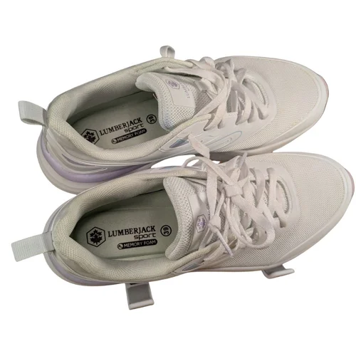 Lumberjack Sport – Damskie Białe Sneakery Memory Foam – 39 - zdjęcie 3