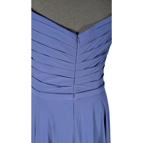 Mascara London – Granatowa Suknia Wieczorowa Drapowana – 38 - zdjęcie 5