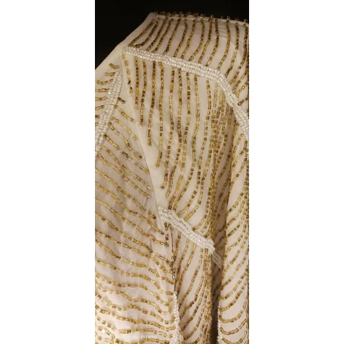 ASOS DESIGN – Złota Cekinowa Sukienka Mini Champagne R. 36 - zdjęcie 5