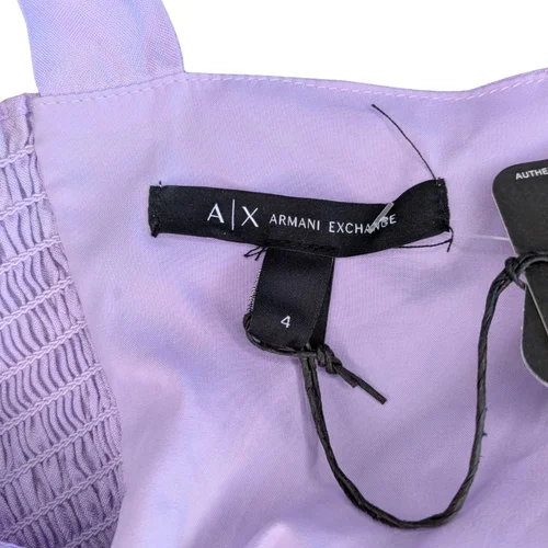 Fioletowa Sukienka ARMANI EXCHANGE Wiązane Ramiączka 36 - zdjęcie 13