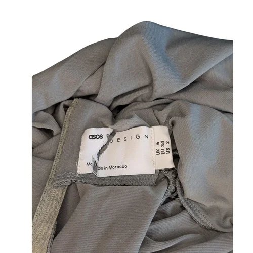 Szary Kombinezon Damski ASOS DESIGN Szerokie Nogawki 34 - zdjęcie 7