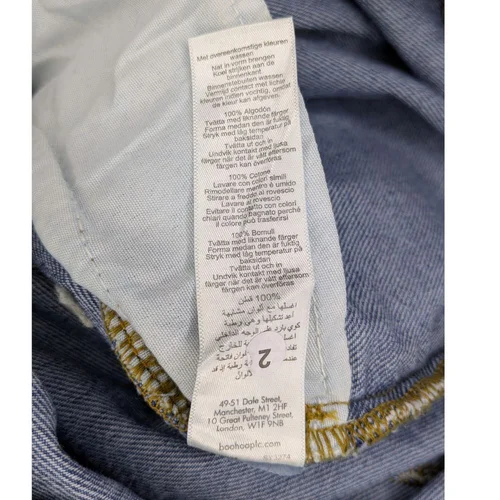 Jeansowa Sukienka Bandeau Boohoo 36 (UK 8) Mid Blue - zdjęcie 9