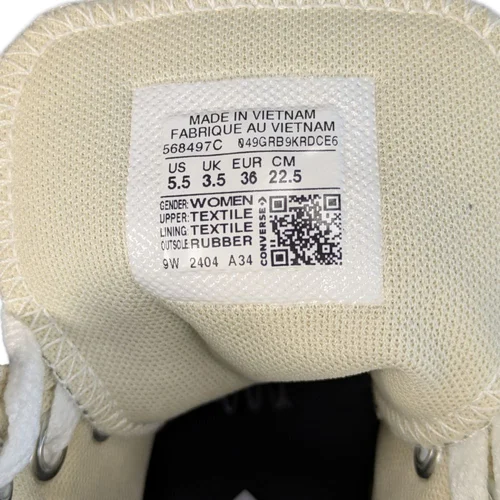 Czarne Trampki na Platformie CONVERSE Wysokie 36 DEF - zdjęcie 6