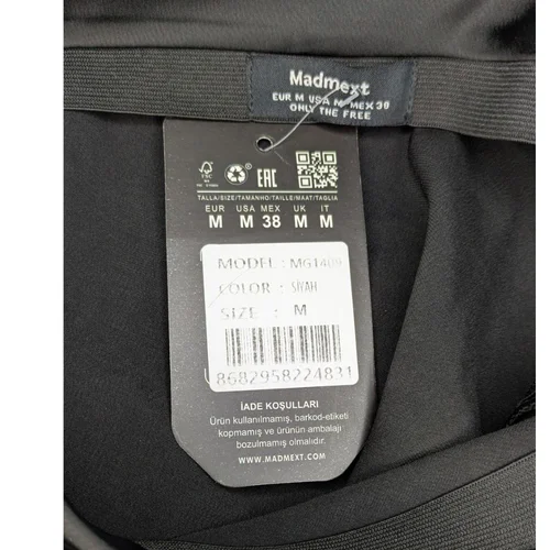 Czarna Satynowa Spódnica Midi Madmext M (38) - zdjęcie 10