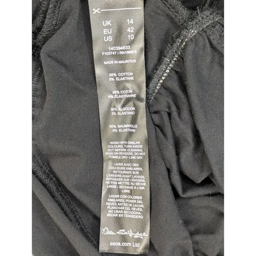 Czarna Spódnica Mini z Falbankami Miss Selfridge 42 - zdjęcie 6