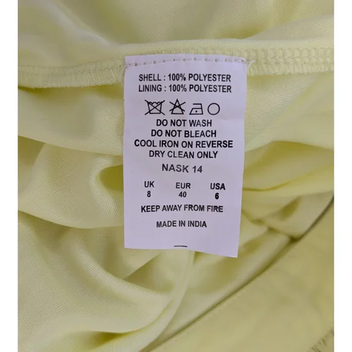 Żółta Spódnica Maxi NES Haft Cekiny 40 - zdjęcie 2