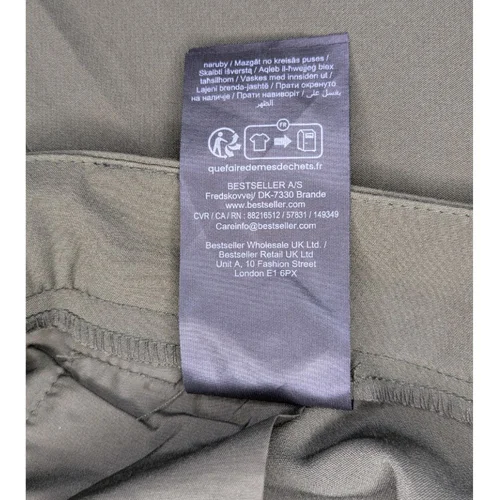 Oliwkowe Spodnie Damskie PIECES PCNIMORA S (36) Z Rozcięciami - zdjęcie 5