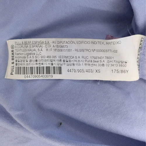 Jasnoniebieska Koszula Męska PULL&BEAR STWD XS - zdjęcie 8