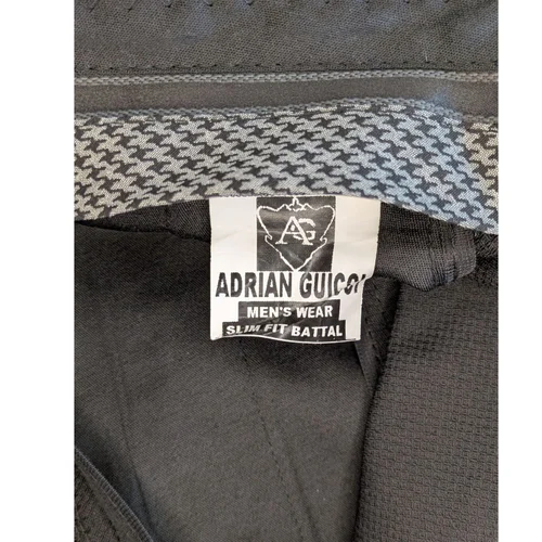 Czarny Garnitur 3-Częściowy ADRIAN GUCCI Slim Fit 56 - zdjęcie 15