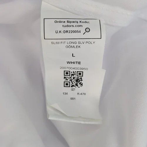 Biała Koszula Męska TUDORS Slim Fit L (40) - zdjęcie 8